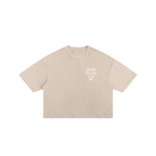 Sunday Worship Club Frayed Boxy Tee Wash Beige | Peace® ODMPOD