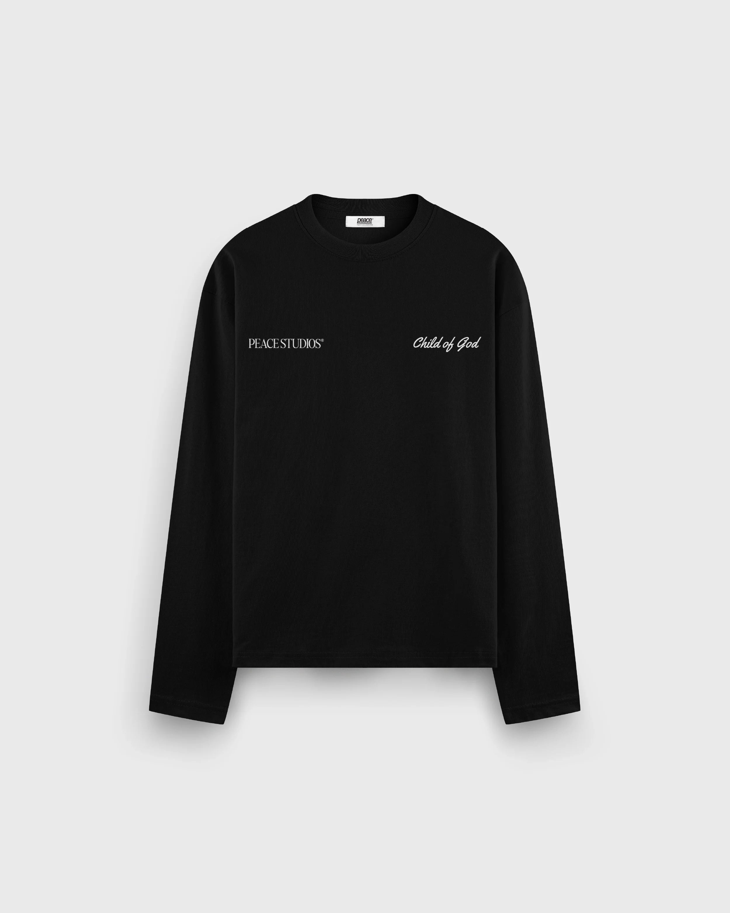 Child of God Longsleeve Loose Fit Tee Black | Peace®