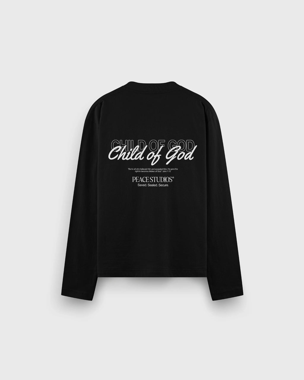 Child of God Longsleeve Loose Fit Tee Black | Peace®