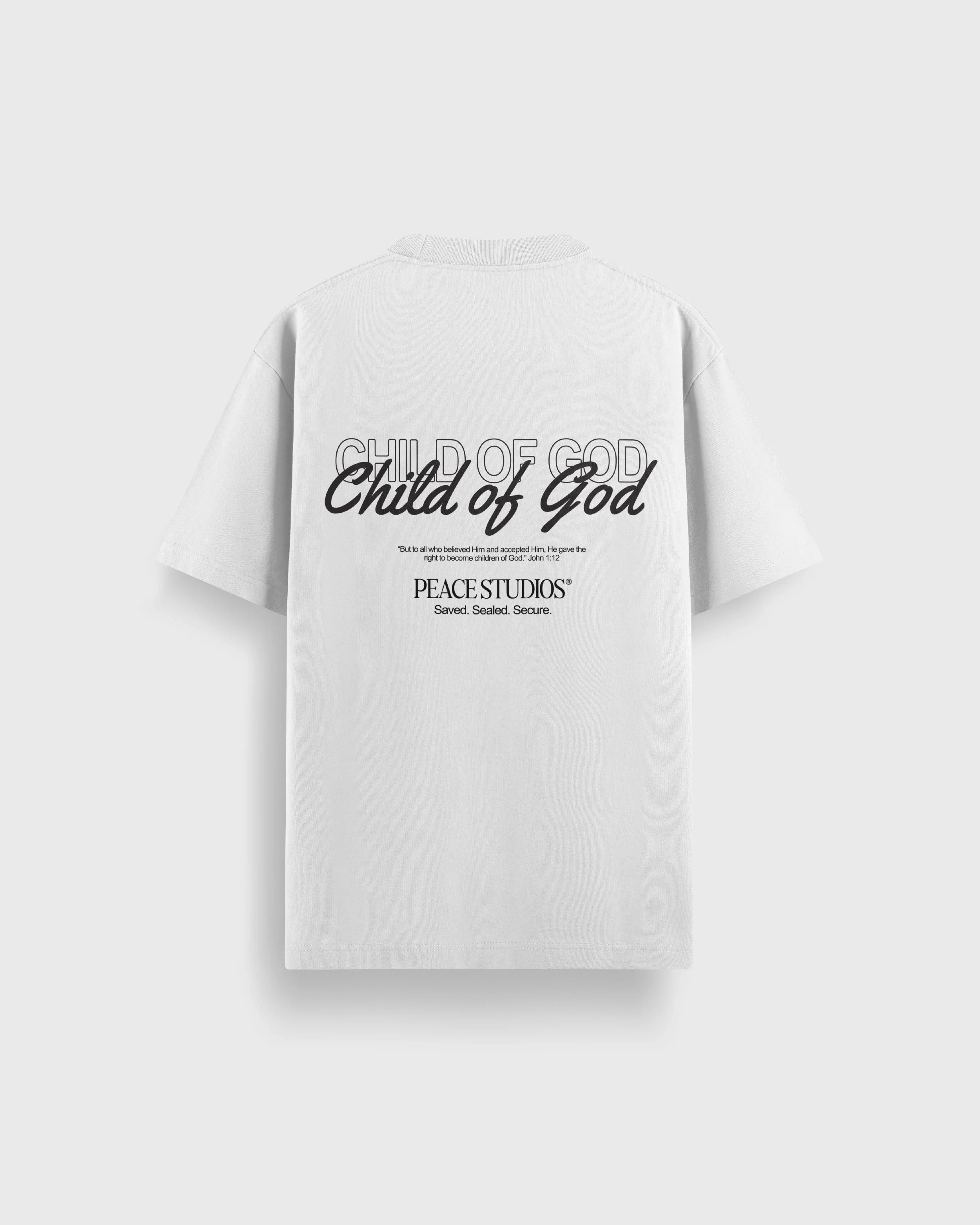 Child of God White Heavyweight Loose Fit Tee | Peace® PEACE STORE