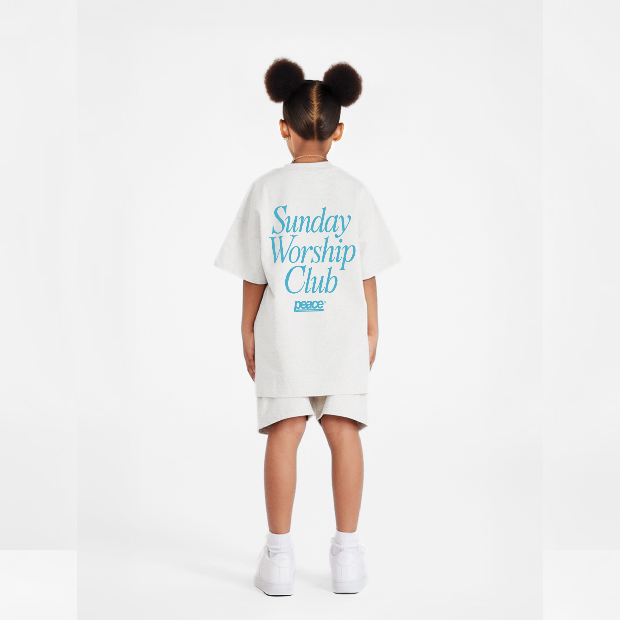 Kids Tee Sunday Worship Club White | Peace® PEACE STORE