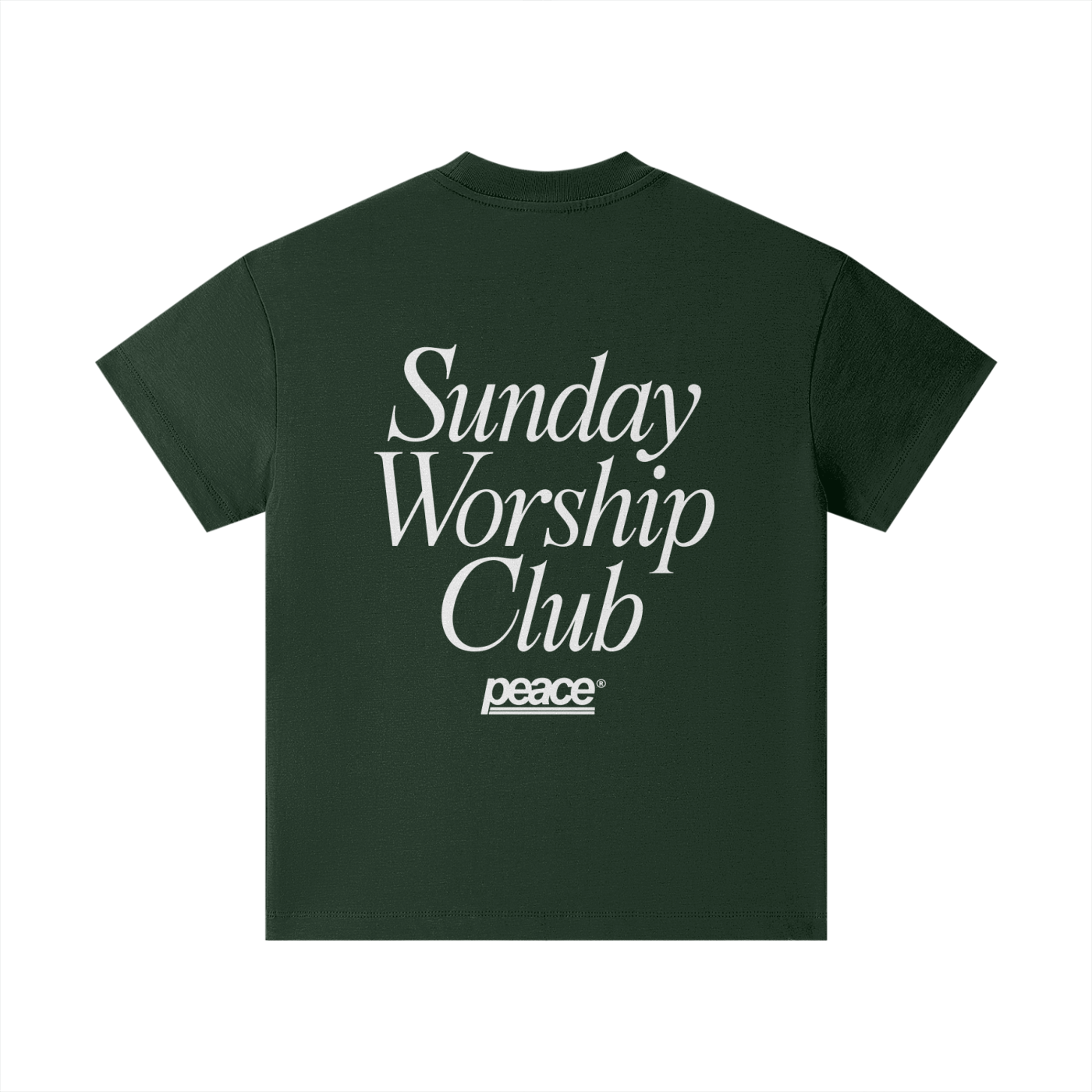 Kids Tee Sunday Worship Club Green | Peace® PEACE STORE