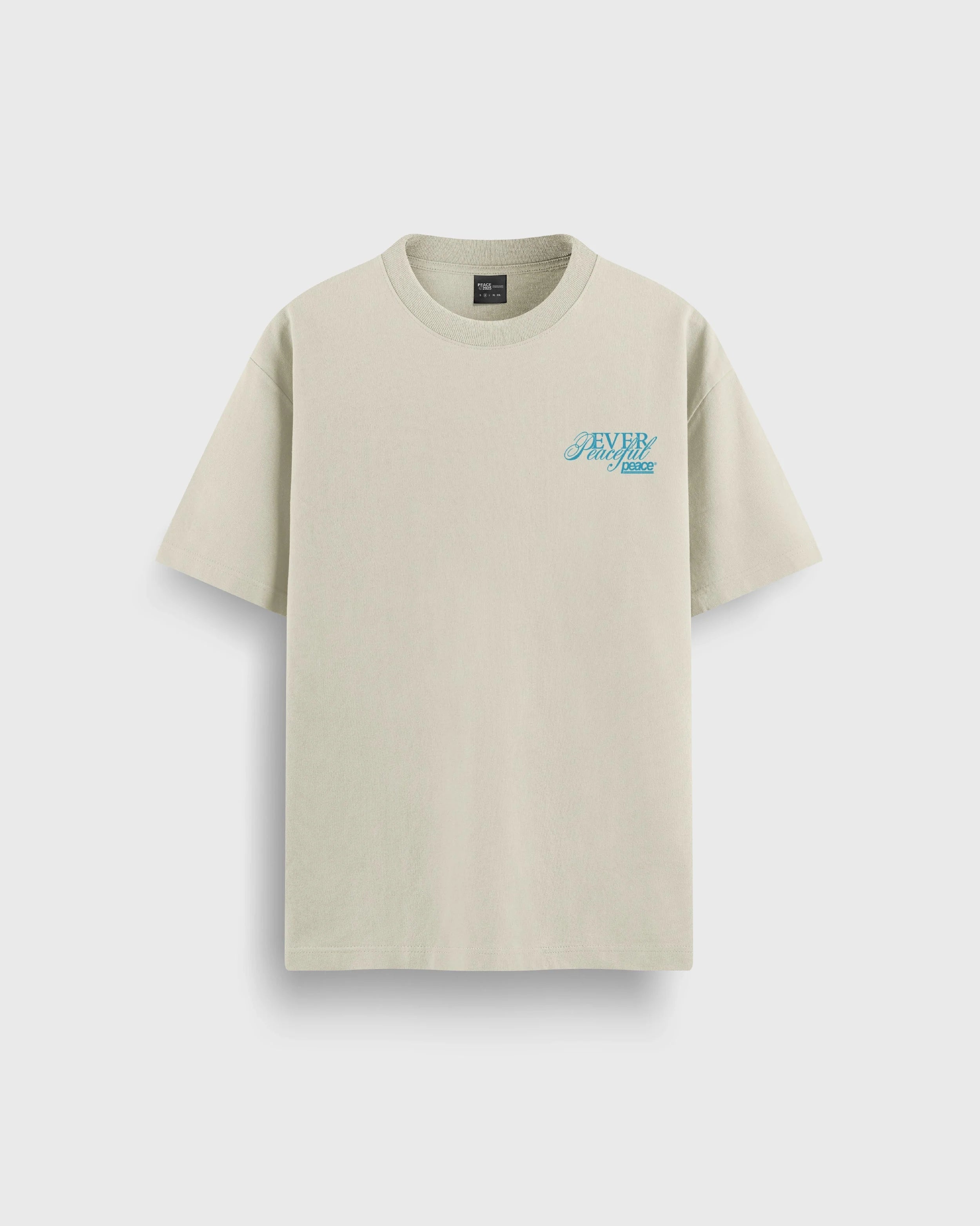 Ever Peaceful Beige Loose Fit Tee | Peace® PEACE STORE