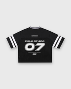 Child of God Vintage Black Varsity-Inspired Boxy Tee | Peace®