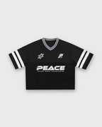 Child of God Vintage Black Varsity-Inspired Boxy Tee | Peace®