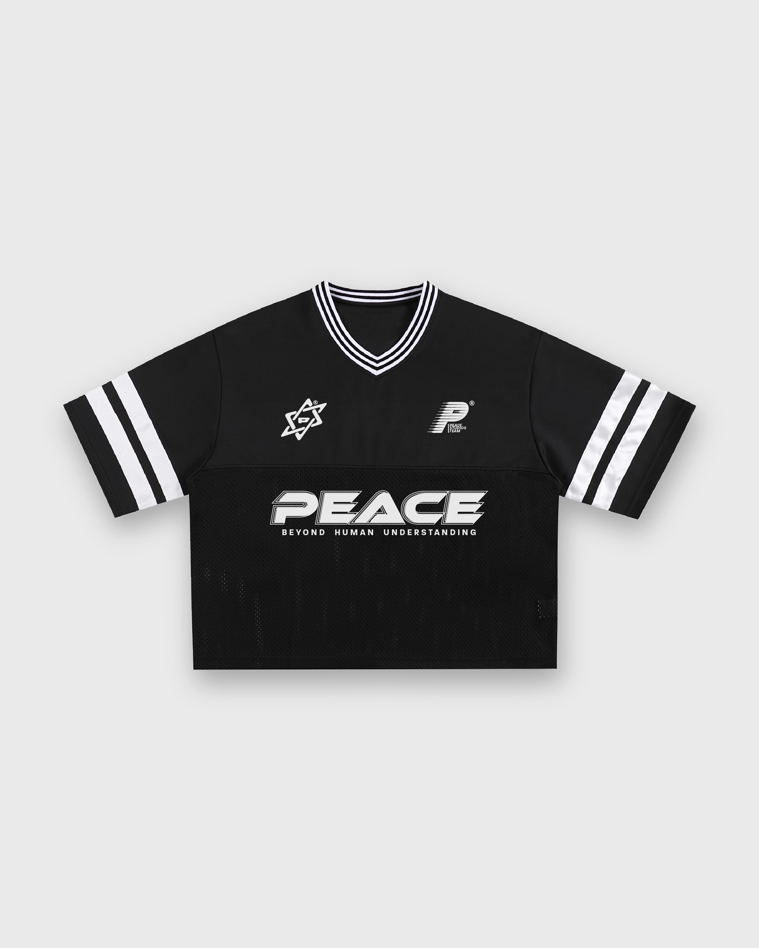 Child of God Vintage Black Varsity-Inspired Boxy Tee | Peace®