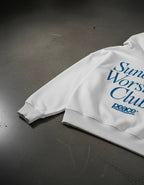 Sunday Worship Club White Oversized Heavyweight Hoodie | Peace®