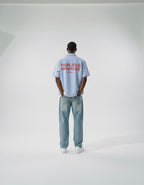 Know Jesus, Know Peace Oversized Blue Stripe Boxy Shirt | Peace®