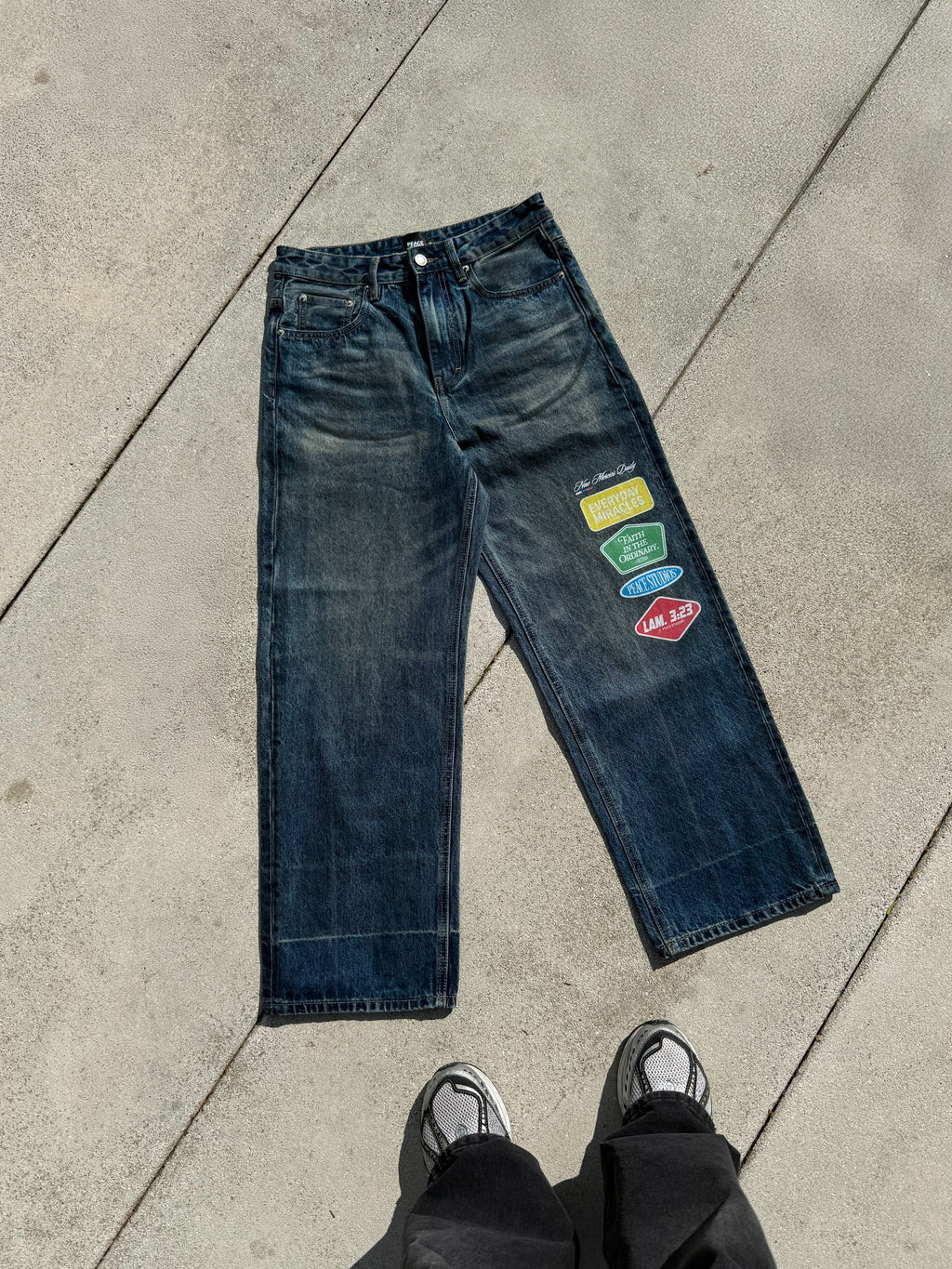 Everyday Miracles Vintage Wash Baggy Jeans| Peace®