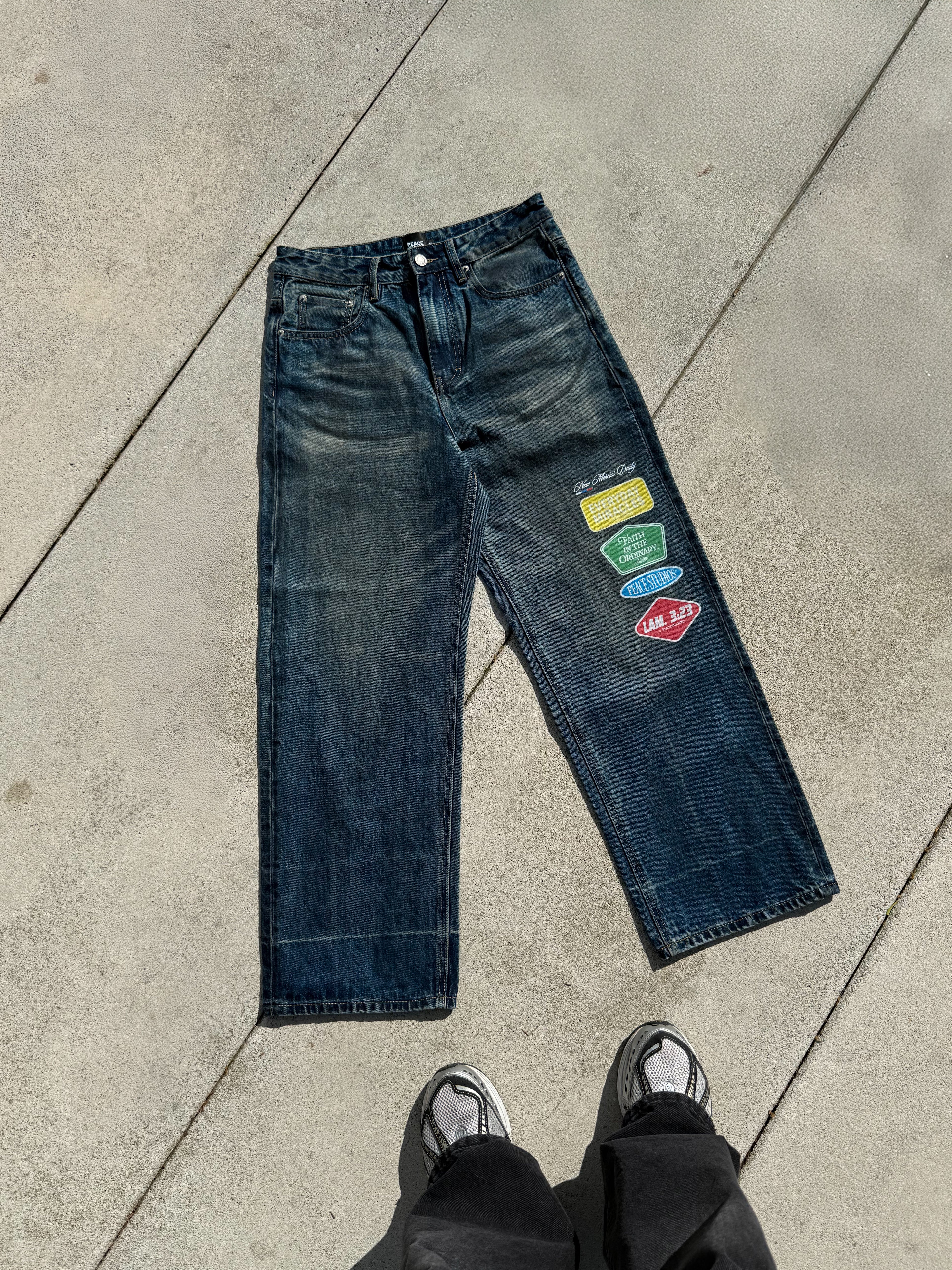 Everyday Miracles Vintage Wash Baggy Jeans| Peace®