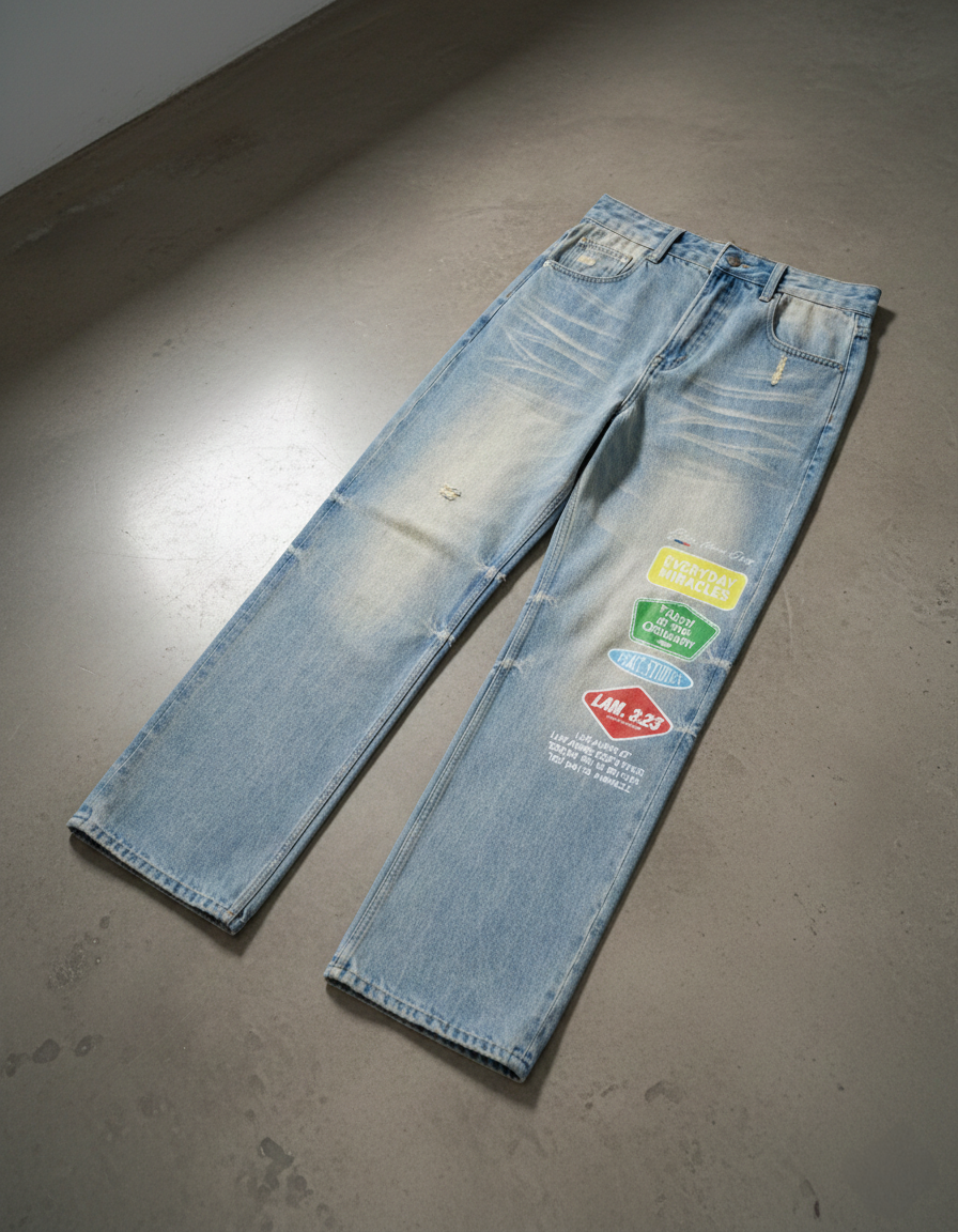 Everyday Miracles Sun Fade Raw Hem Jeans | Peace®