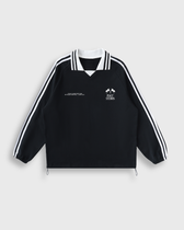 Know Jesus, Know Peace Signature Black Striped Collar Sweatshirt | Peace®