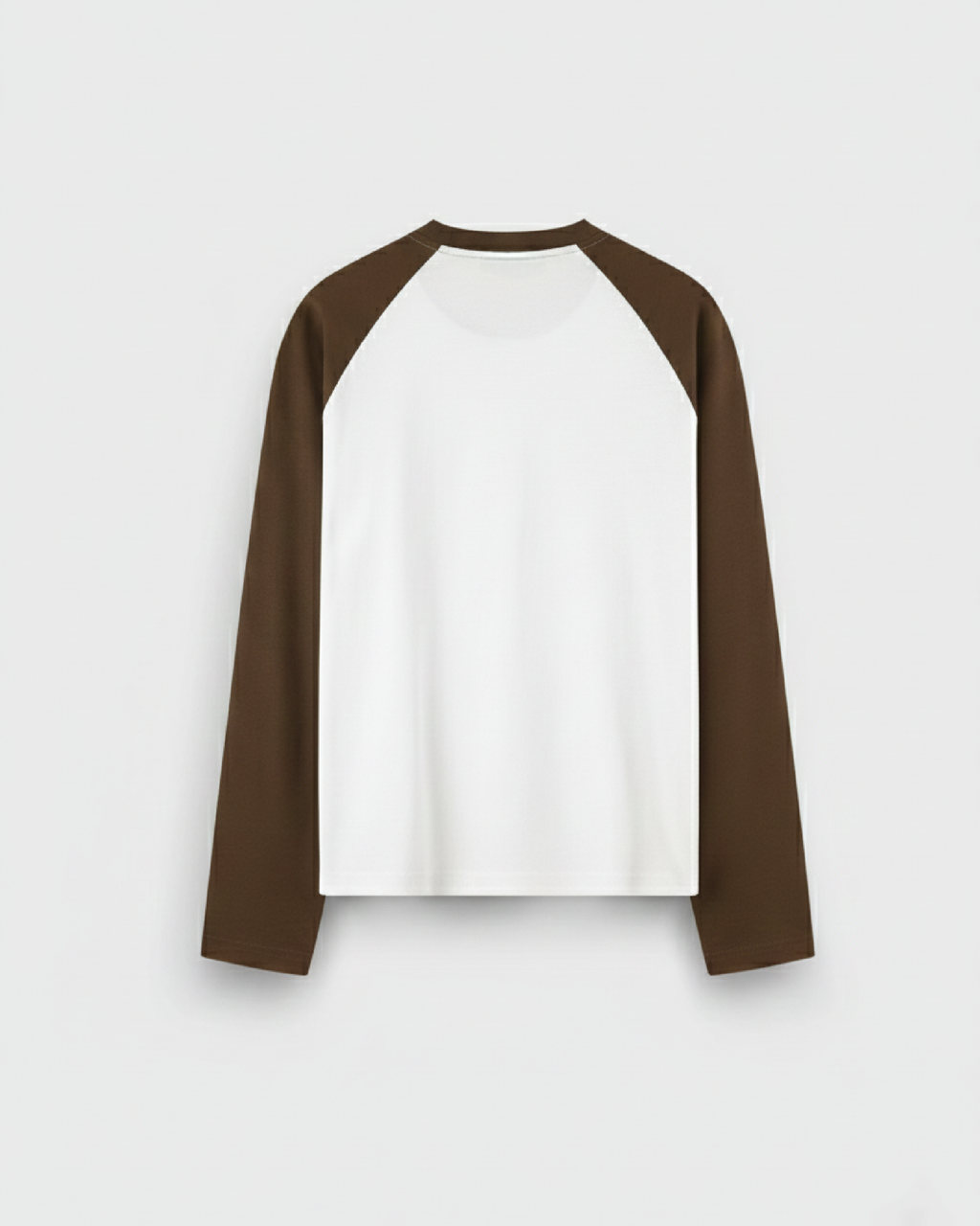 The Signature Brown and White Raglan Long-Sleeve Tee | Peace®