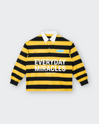 Everyday Miracles Yellow Stripe Polo Shirt | Peace®