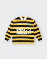 Everyday Miracles Yellow Stripe Polo Shirt | Peace®