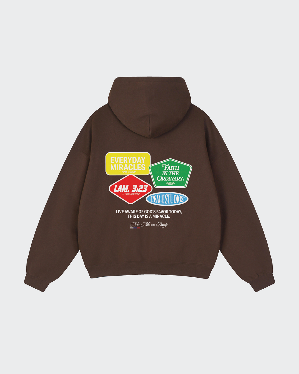 Everyday Miracles Brown Boxy Hoodie | Peace®
