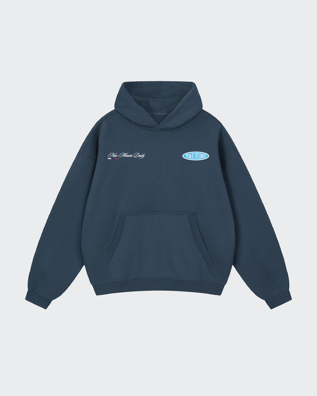 Everyday Miracles Navy Blue Boxy Hoodie | Peace®