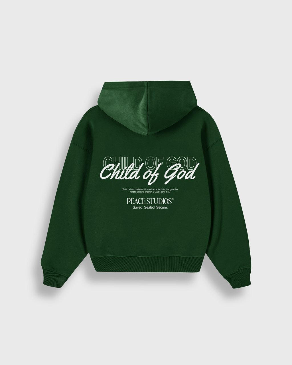 Child of God Green Oversized Heavyweight Hoodie | Peace®