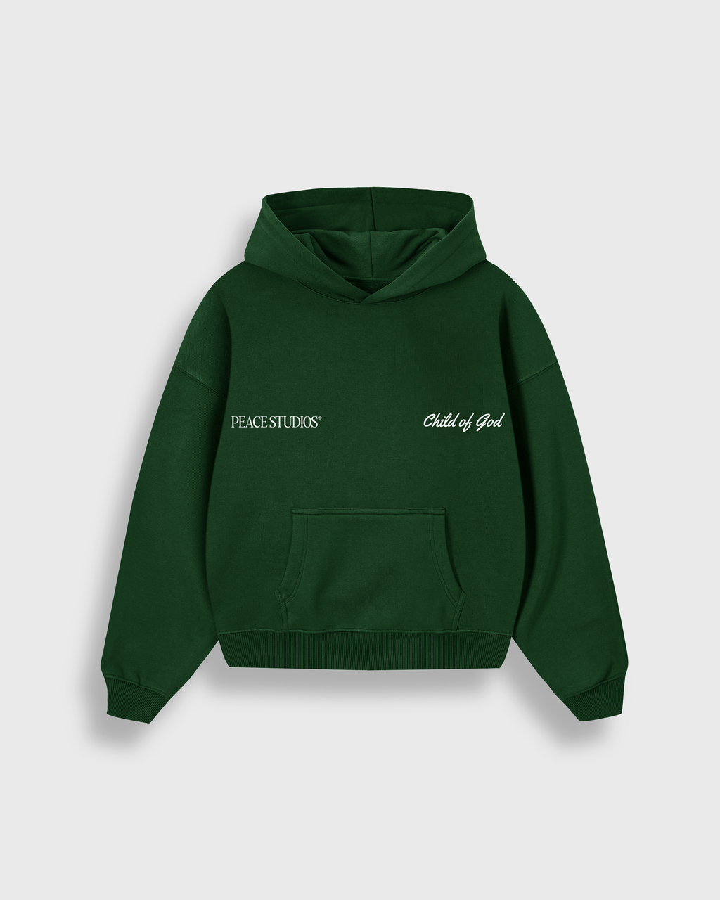 Child of God Green Oversized Heavyweight Hoodie | Peace®