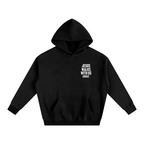 Jesus Walks With Us Black Oversized Heavyweight Hoodie | Peace® ODMPOD