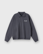 Peacemaker Heavyweight Gray Fleece Polo Sweatshirt | Peace®