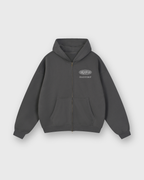 Child of God II Dark Gray Dual-Zip Fleece Boxy Hoodie | Peace®