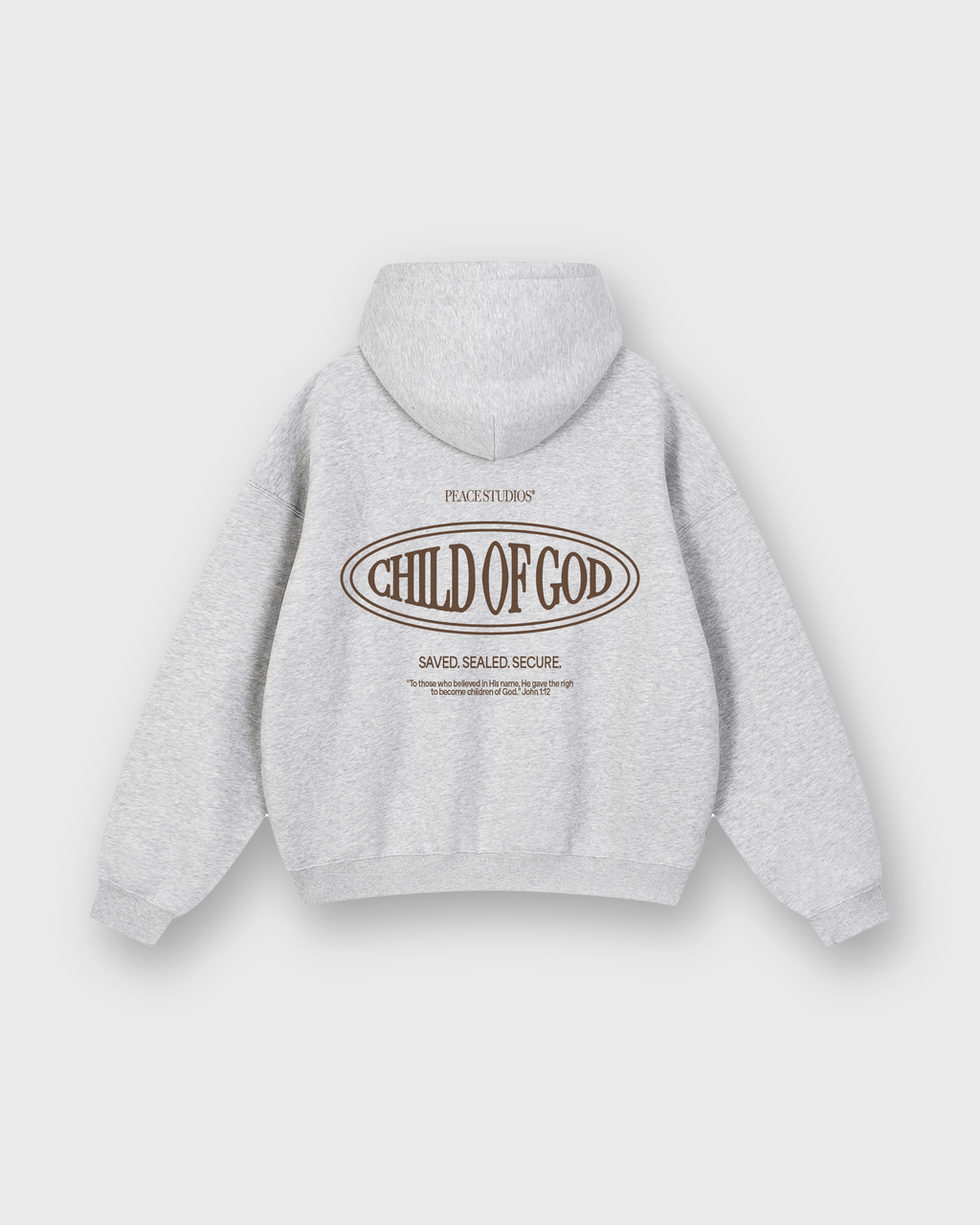 Child of God II Gray Dual-Zip Fleece Boxy Hoodie | Peace®