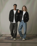 Child of God II Black Essential Heavyweight Sweat Cardigan | Peace®