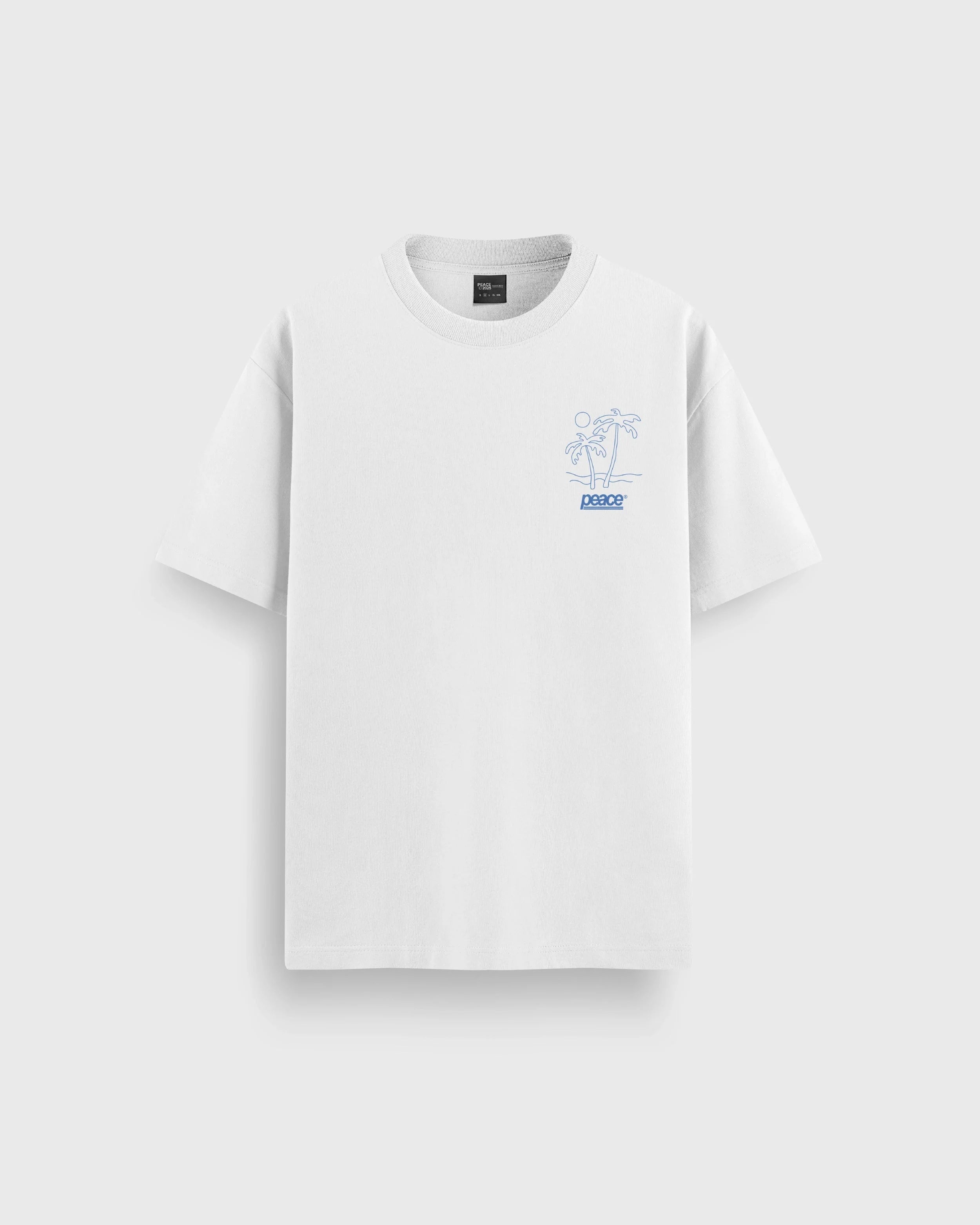 Paradise White Heavyweight Loose Fit Tee | Peace® PEACE STORE