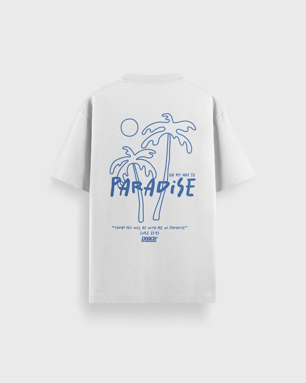 Paradise White Heavyweight Loose Fit Tee | Peace® PEACE STORE