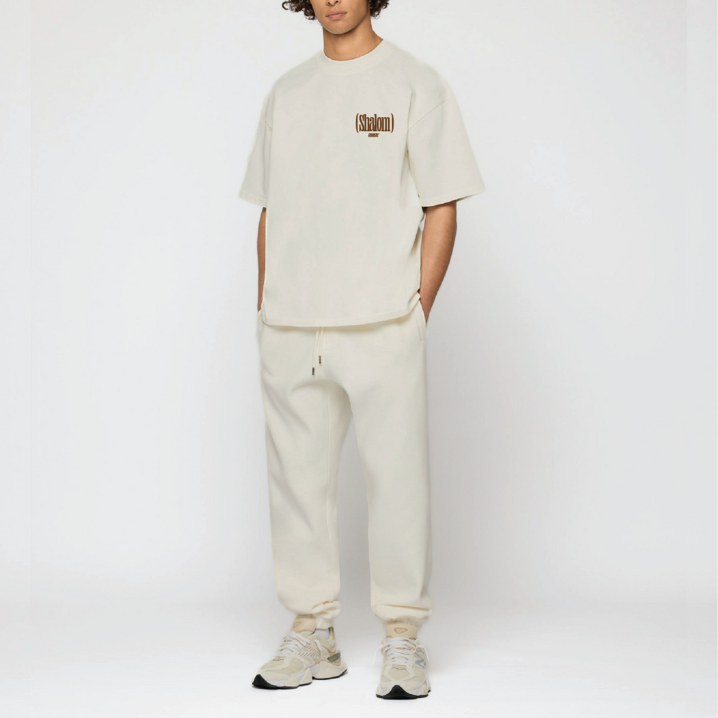 Shalom Official Beige Loose Fit Tee | Peace® PEACE STORE