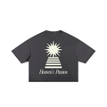 Heaven’s Passion Frayed Boxy Tee Wash Black | Peace® PEACE STORE