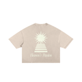 Heaven’s Passion Frayed Boxy Tee Wash Beige | Peace® PEACE STORE