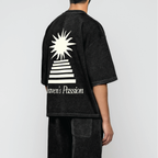 Heaven’s Passion Black Acid Washed Oversized Tee | Peace® PEACE STORE