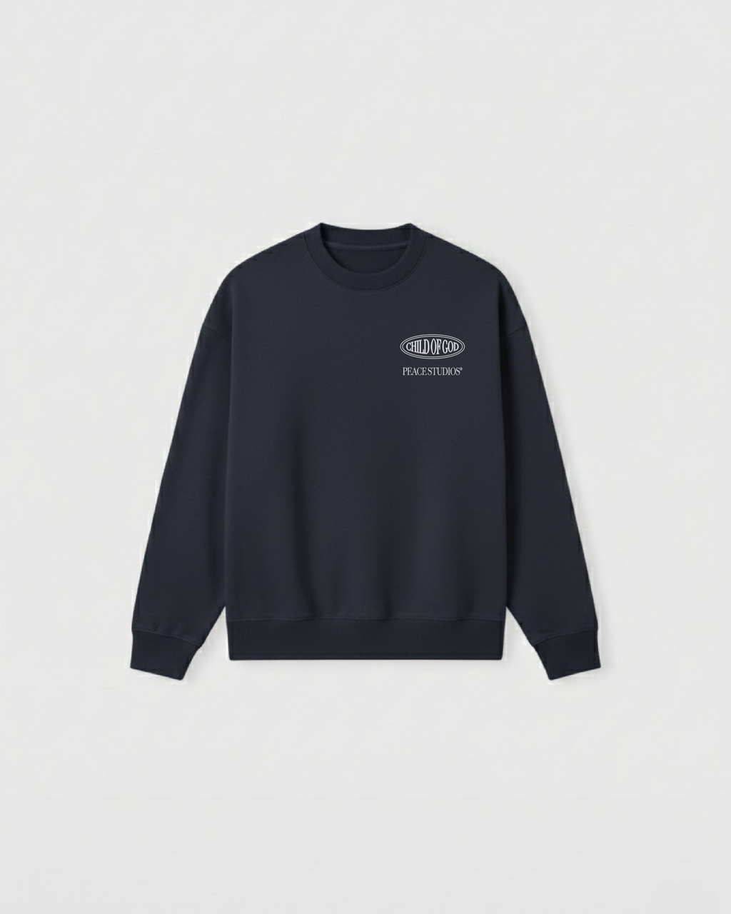 Child of God II Navy Blue Heavyweight Essential Sweatshirt | Peace®