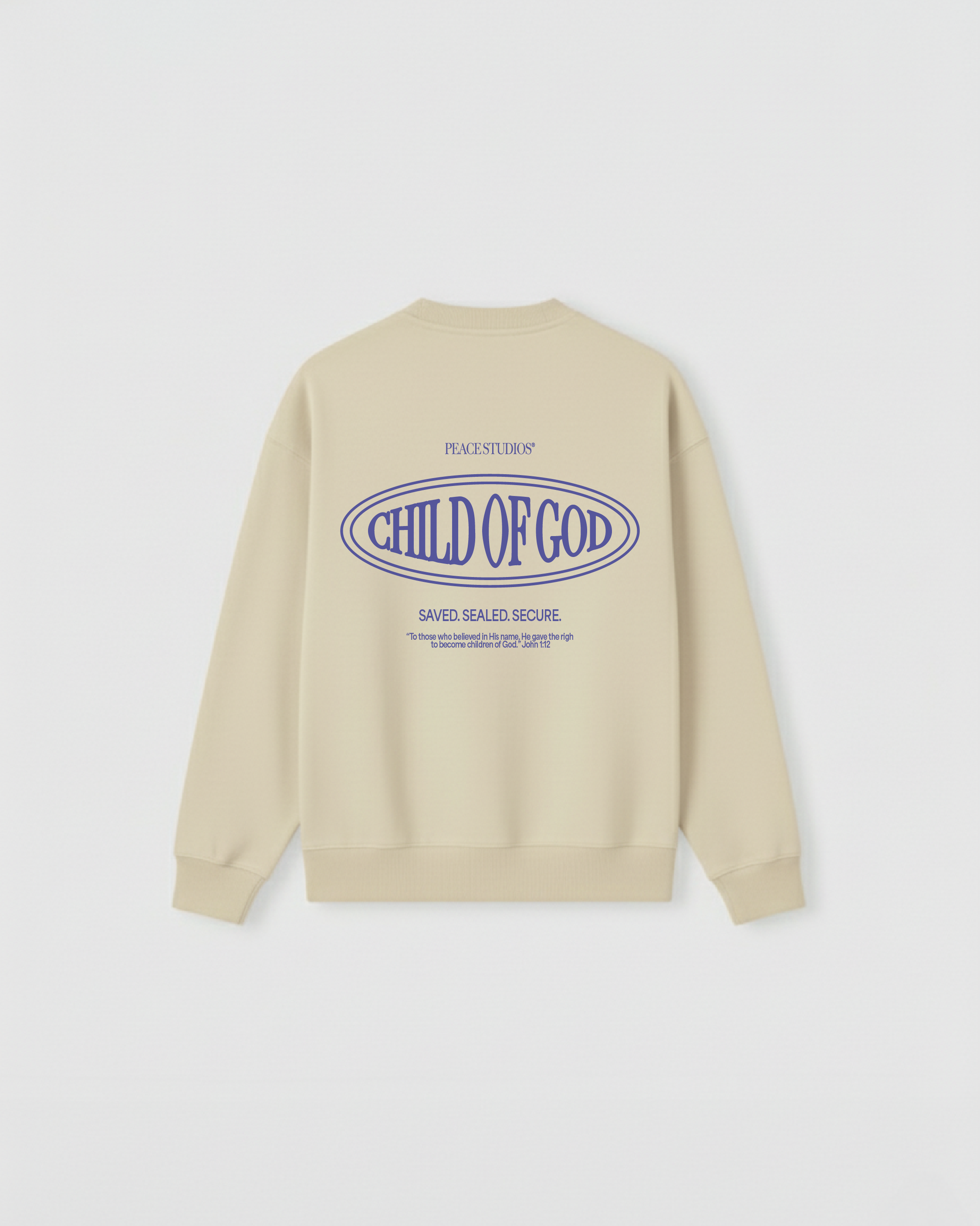 Child of God II Beige Heavyweight Essential Sweatshirt | Peace®