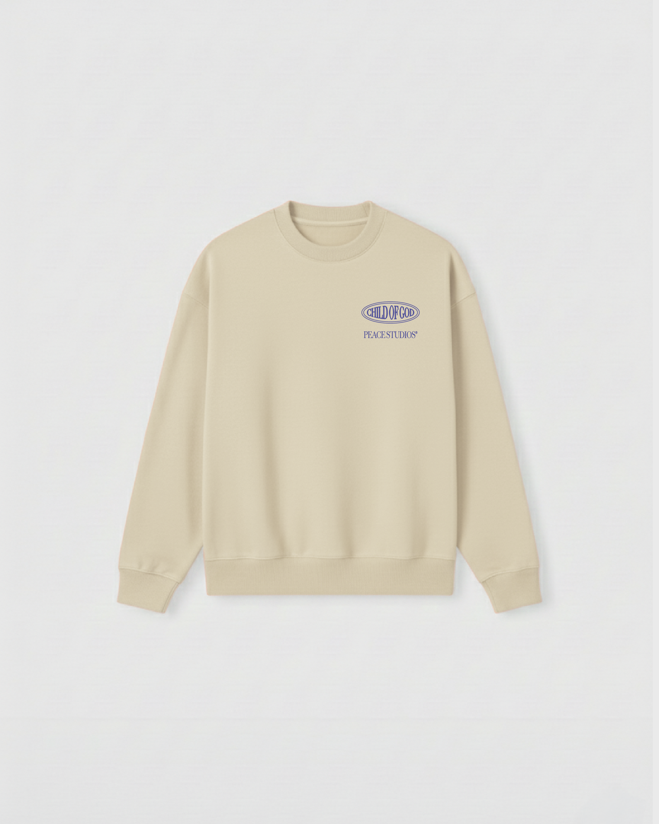 Child of God II Beige Heavyweight Essential Sweatshirt | Peace®