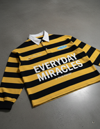 Everyday Miracles Yellow Stripe Polo Shirt | Peace®