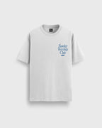Sunday Worship Club White Loose Fit Heavyweight Tee | Peace® ODMPOD