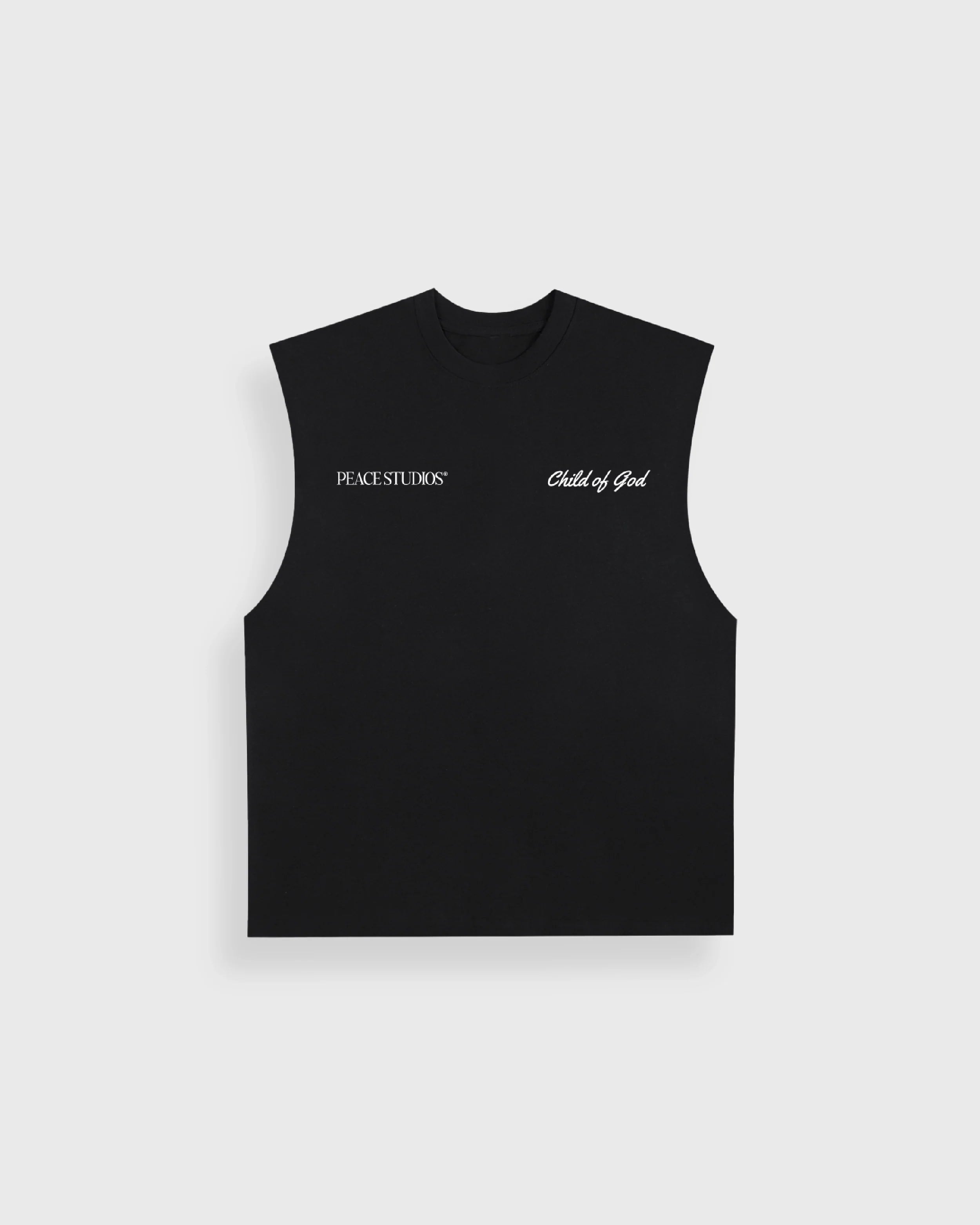 Child of God Black Raw Edge Tank Top | Peace®