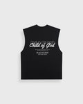 Child of God Black Raw Edge Tank Top | Peace®