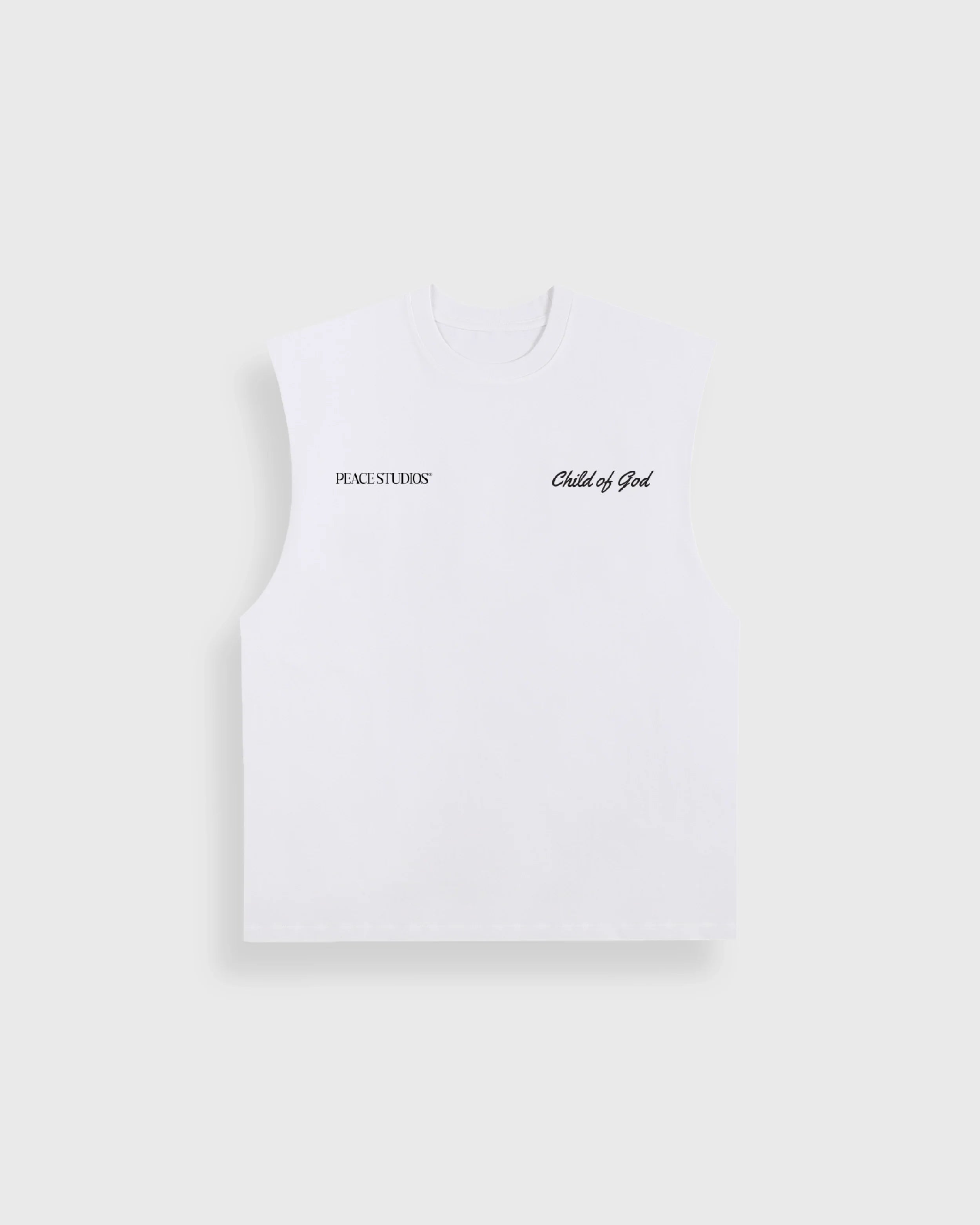 Child of God White Raw Edge Tank Top | Peace®