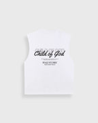 Child of God White Raw Edge Tank Top | Peace®