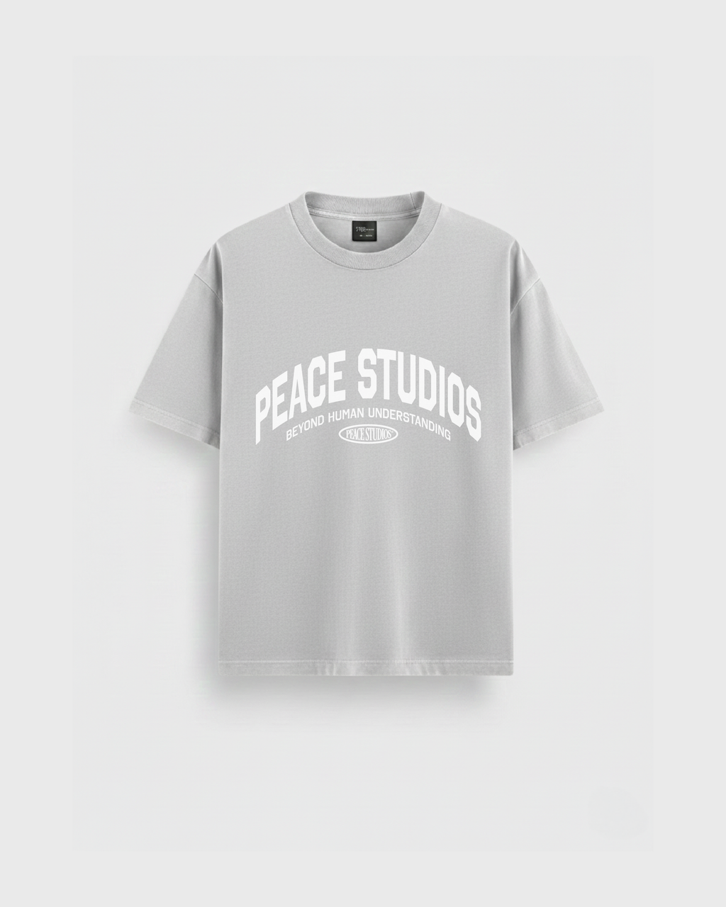 Peace® Studios Premium Enzyme-Washed Loose Fit Tee | Vintage Gray