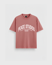Peace® Studios Premium Enzyme-Washed Loose Fit Tee | Vintage Red