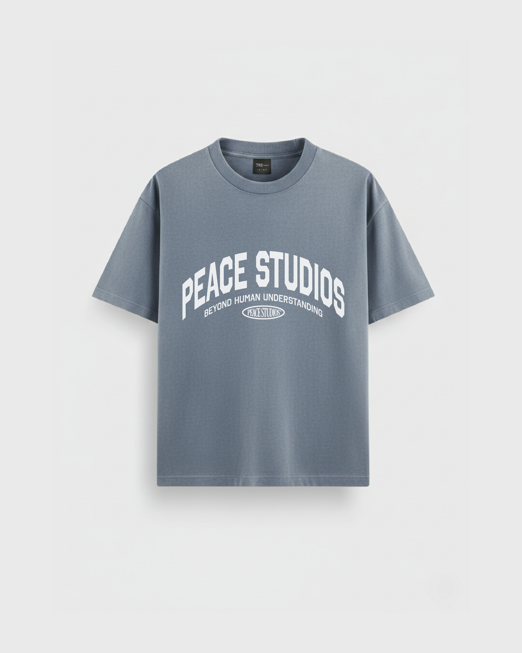 Peace® Studios Premium Enzyme-Washed Loose Fit Tee | Vintage Blue