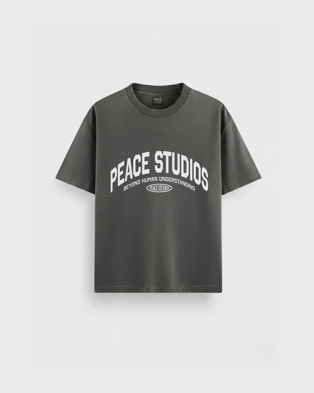 Peace® Studios Premium Enzyme-Washed Loose Fit Tee | Vintage Black