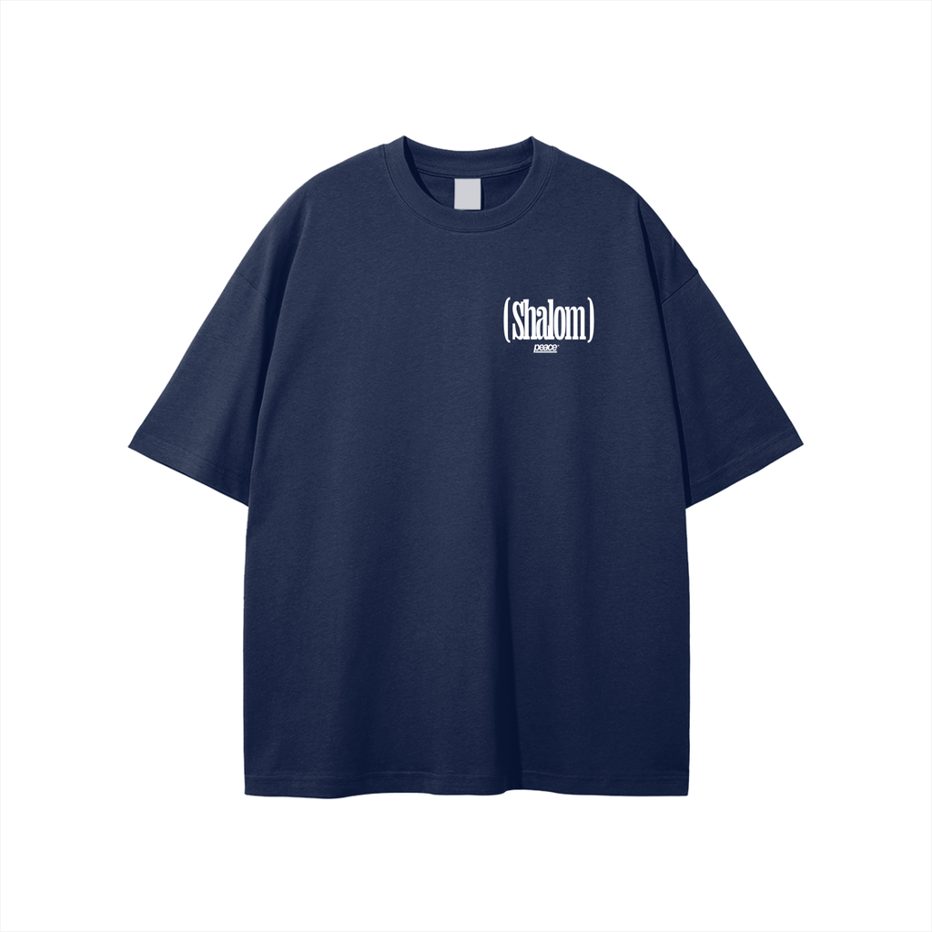 Shalom Official Blue Loose Fit Tee | Peace® PEACE STORE