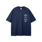 Shalom Basic Blue Loose Fit Tee | Peace® PEACE STORE