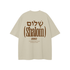 Shalom Official Beige Loose Fit Tee | Peace® PEACE STORE